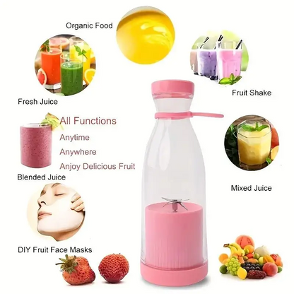 Portable Rechargeable Blender Bottle – USB Juicer Cup for Smoothies, Shakes, and Fresh jucies