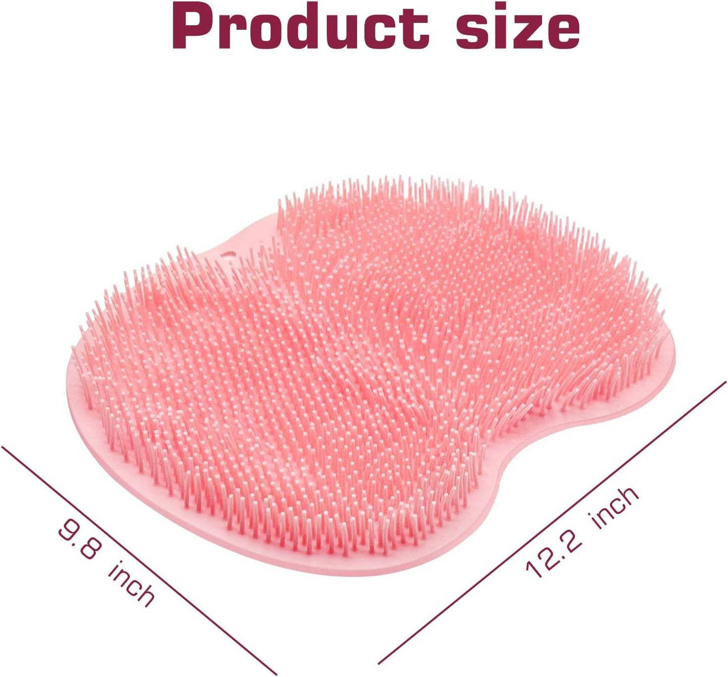 Silicone Foot and Back Scrubber  – Shower Massage Pad & Exfoliating Brush