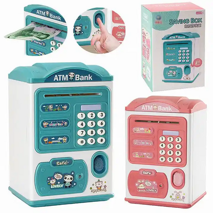 Mini ATM Money Saving Box with Fingerprint