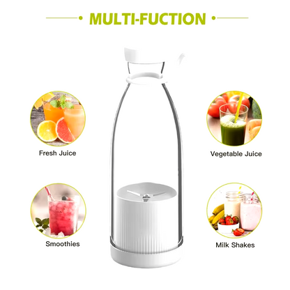 Portable Rechargeable Blender Bottle – USB Juicer Cup for Smoothies, Shakes, and Fresh jucies