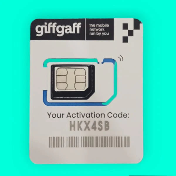 Lifetime Giffgaff- UK SIM CARD