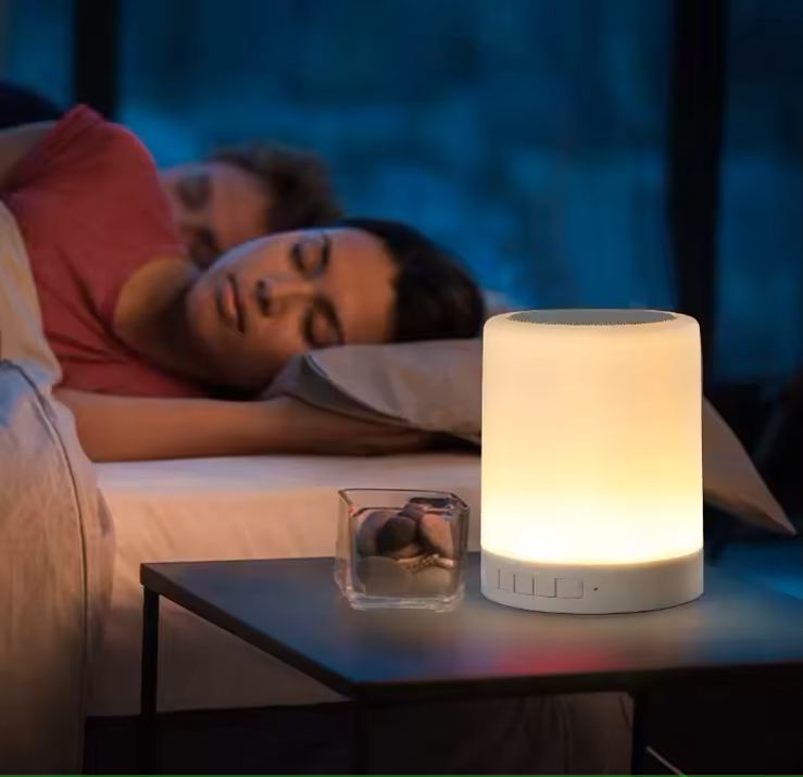 Multicolor Touch Lamp Bluetooth Speaker with Voice Control and Hands-Free Calling